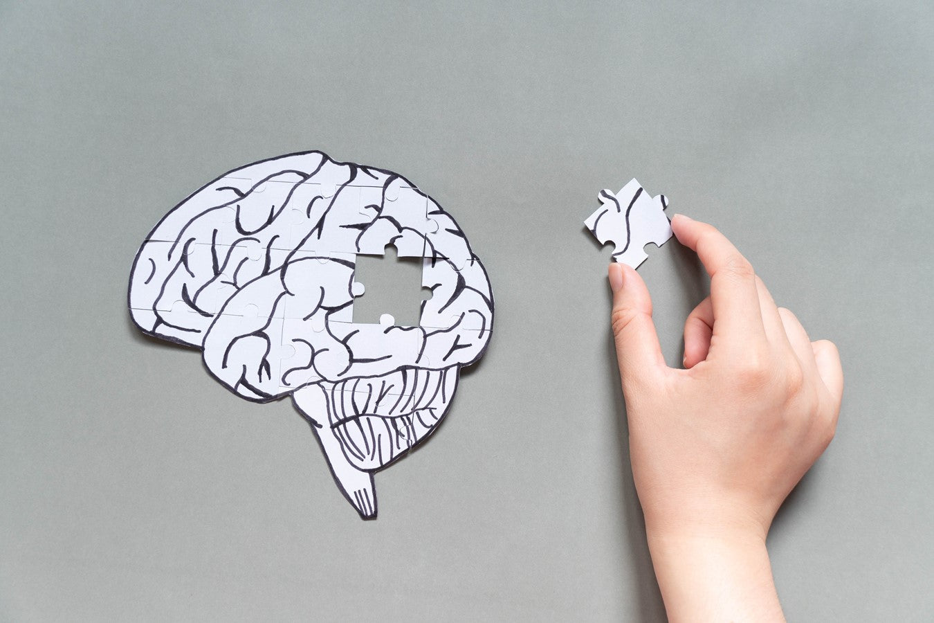 person picking brain