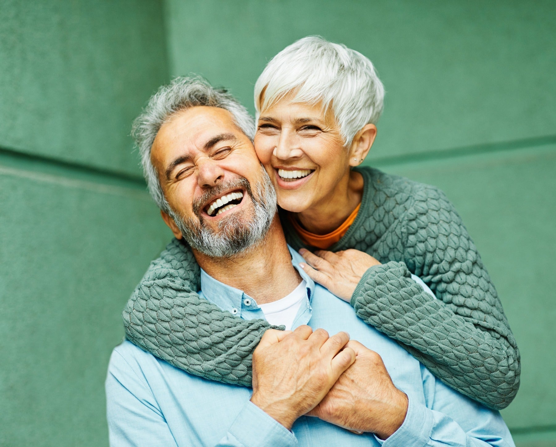 older couple with nice skin
