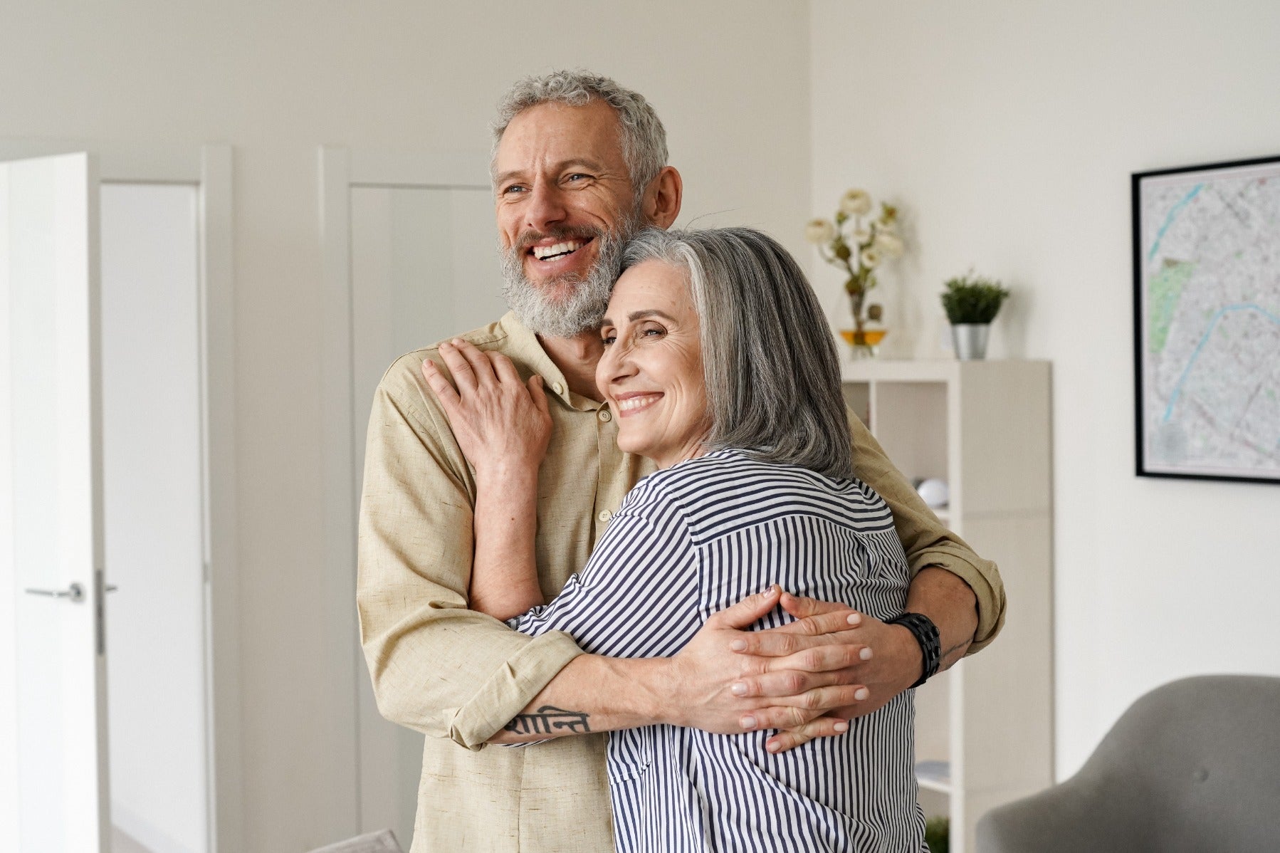 happy elderly couple