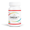 OMEGA+++ softgel supplement bottle with fish oil, omega 3 6 9, CoQ10 & Vitamin K2 for heart health